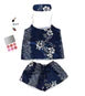 Valerie Digital print silky satin Night wear Cami set for women