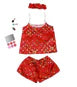 Valerie Digital print silky satin Night wear Cami set for women