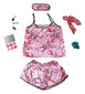 Valerie Digital print silky satin Night wear Cami set for women