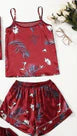 Valerie Digital print silky satin Night wear Cami set for women